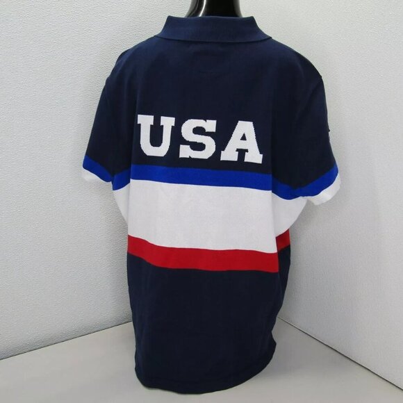 NEW POLO RALPH LAUREN Womens Polo Shirt Navy  Size XXL Team USA Flagbearer - Picture 3 of 12